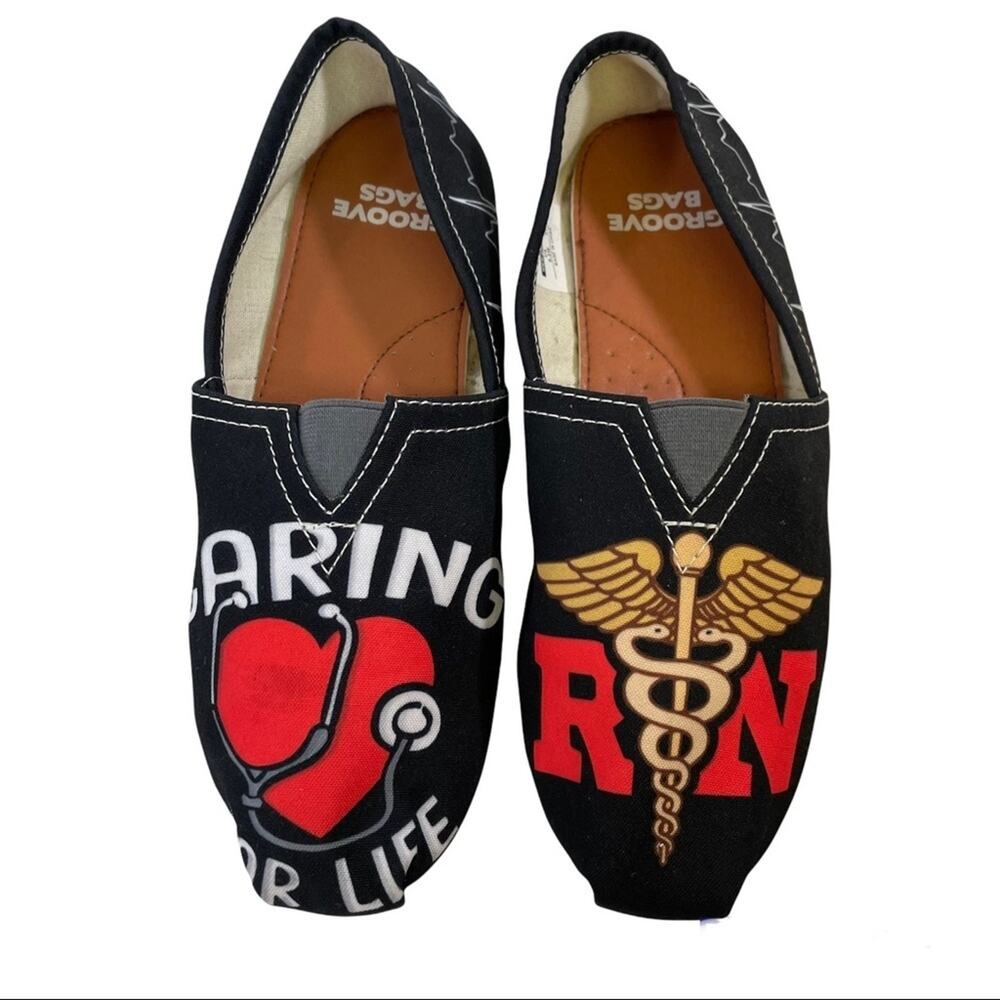 Groove Bags "RN Caring for Life" shoes sz 9.5 W